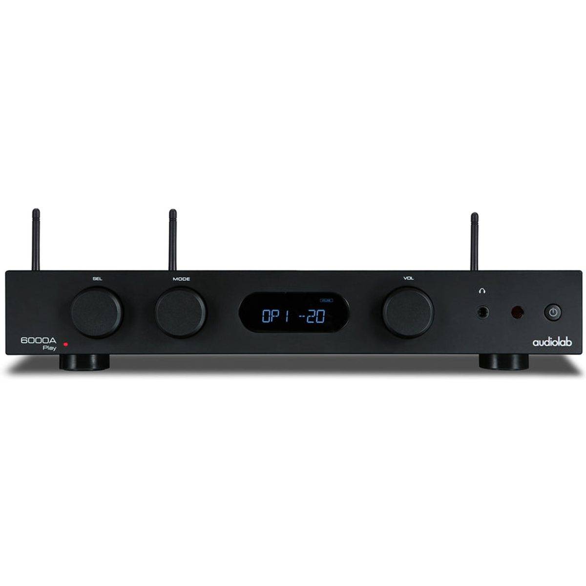 Audiolab 6000A Svart - Stereo integrerad transistorförstärkare, Amazon Music, Tidal, Deezer, Qobuz, Napster, Spotify, Pandora, A + B