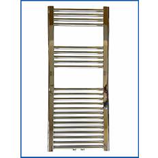 Badrumsradiator LIDYA högglans krom 500 x 900 mm. Rak med mittanslutning handdukstork handduksvärmare