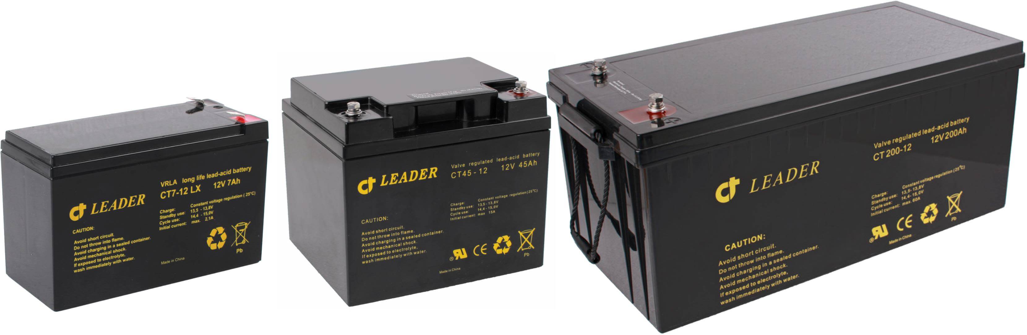 Leader CTH7-12F1 Blybatteri Leader High Performance 12V 151x60x100 mm, 7Ah