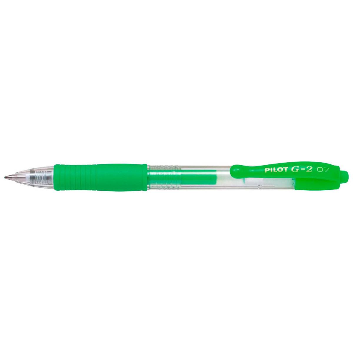 Pilot G-2 Gelpen med klik (0,7mm) Grøn