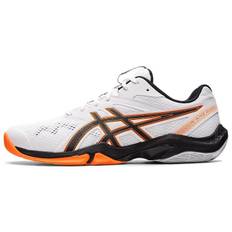 ASICS Gel Blade 8 White Black Orange Men Sneakers 1071A066-100 40