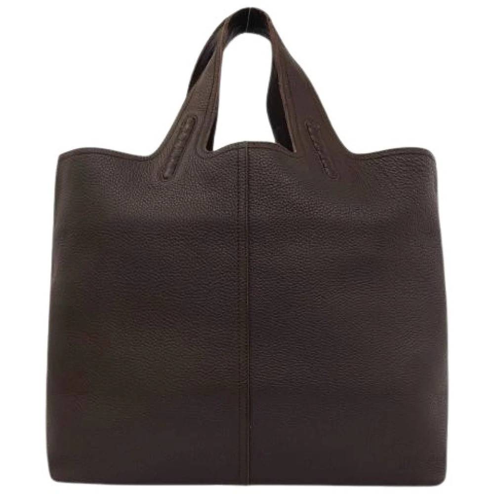Bottega Veneta Vintage Pre-owned Intrecciato Lædertaske - Vintage - Dame - Brun - ONE SIZE - Læder