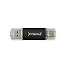 Intenso Twist Line 512 GB, Dual USB-minne 3,2 Gen 1x1, USB-C och USB-A, 70 MB/s, antracit