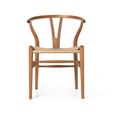 Carl Hansen & Søn Y-stolen CH24 af Hans J. Wegner, Teak Olie og naturflet