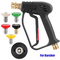 TEMU 1pc With 5 Quick Connect Cleaning Water Gun 4000psi M22 14mm Color Nozzle Kit High Pressure For Karcher/nilfisk For Car Cleaning