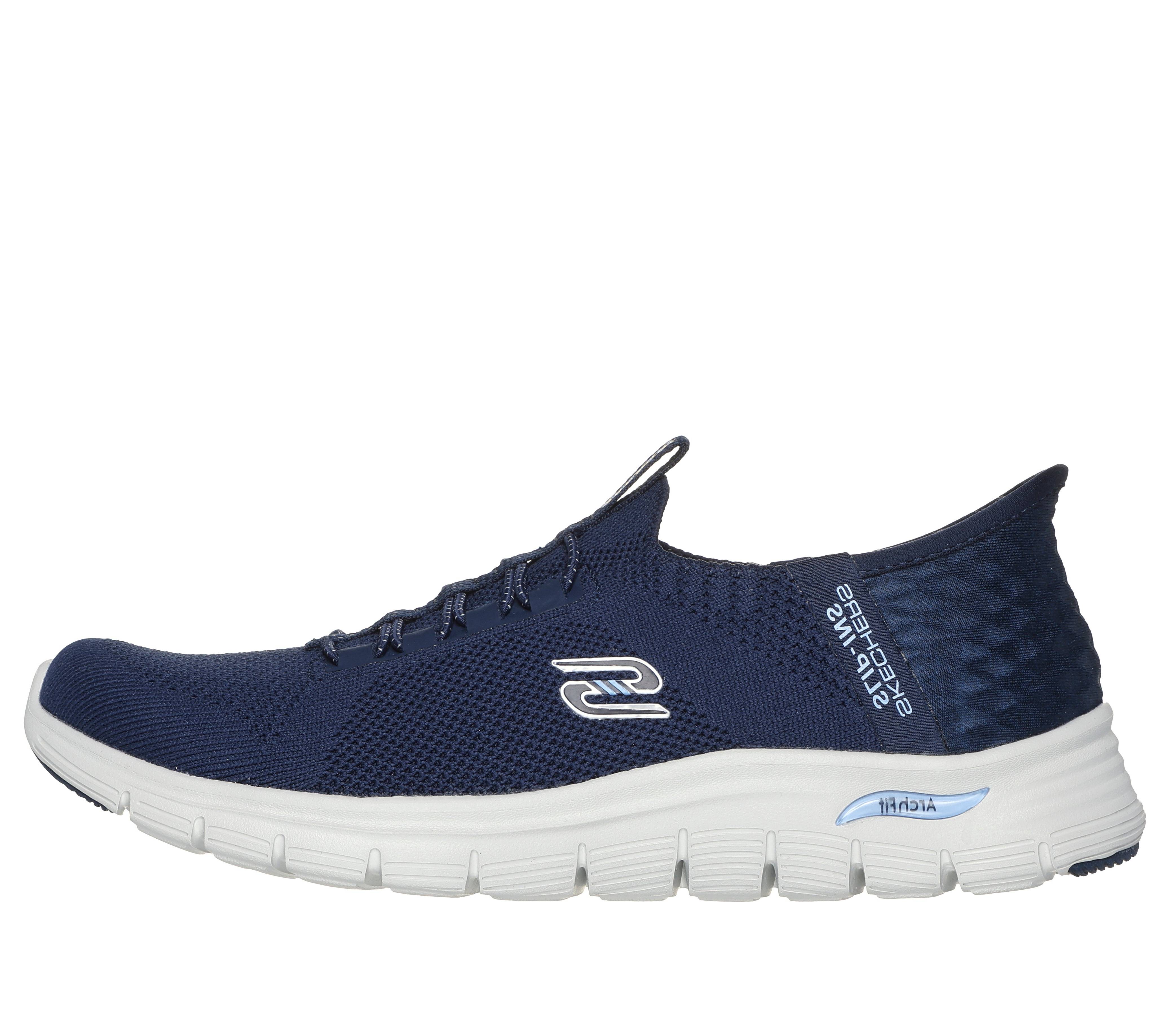 Skechers Slip Ins Arch Fit Dame Sko 37 NVY