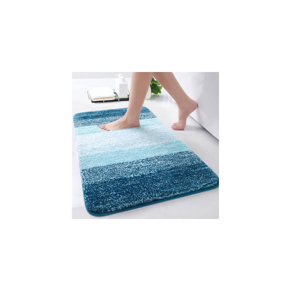 Mikrofiber Shag Badetæppe 64 x 40 cm Skridsikkert Absorberende