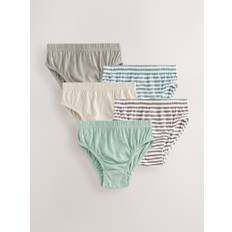 Next Green/Ecru Stripe Briefs 5 Pack (1.5-16yrs)