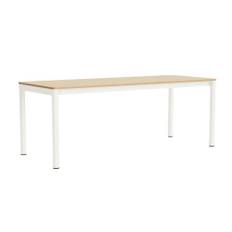 HAY Annex Table Flush (L200 cm) Spisebord WB Lacquered Oak & Cream White Aluminium