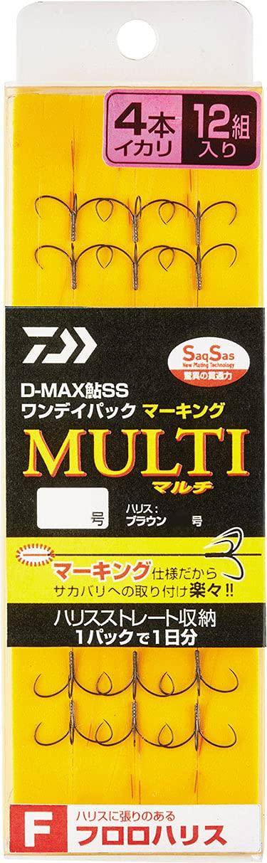Daiwa Ayu SS Pack Markering Fluorocarbon 4 Storlekar D-MAX En-dagslina, Krokar, Multi, 6,5