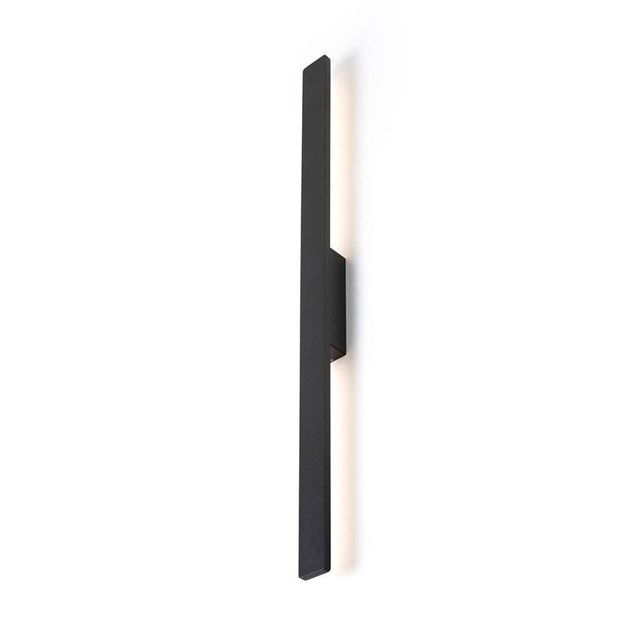 Bonarea Vägglampa LED 3000K 18W Svart/Satinerad Akrylplast IP54