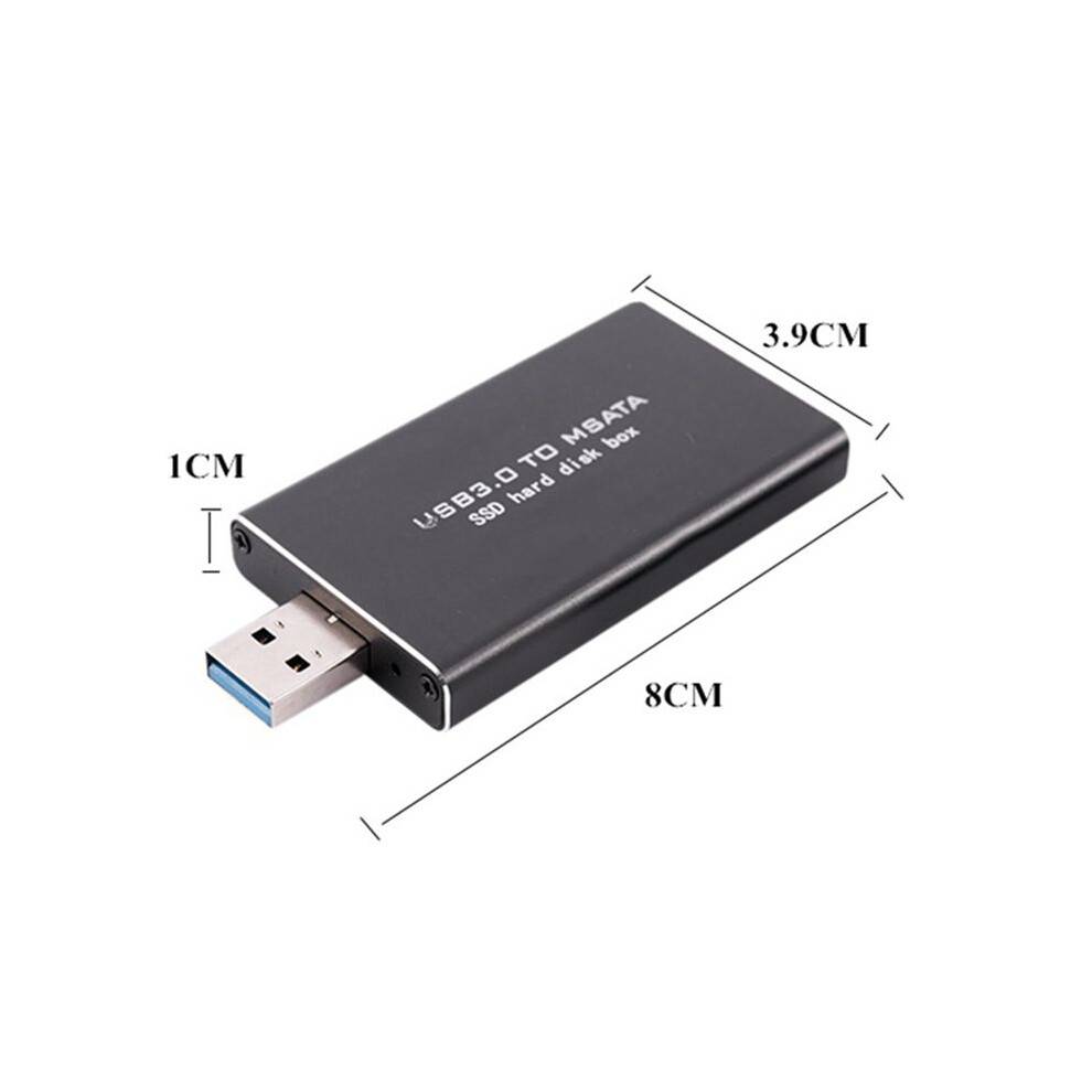 MSATA to USB USB 3.0 to MSATA SSD Enclosure USB3.0 to MSATA Case Hard Disk Adapter M2 SSD External HDD Box HDD Case
