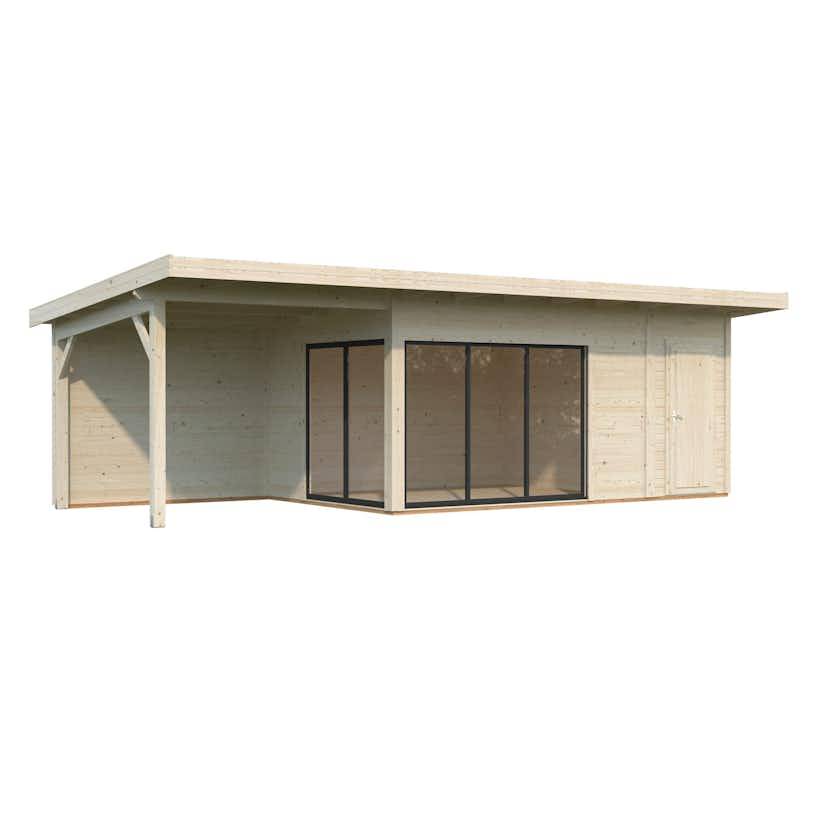 Stuga Palmako Andrea 24,2 m² Slide (inv. 15,2+7,9 m²)