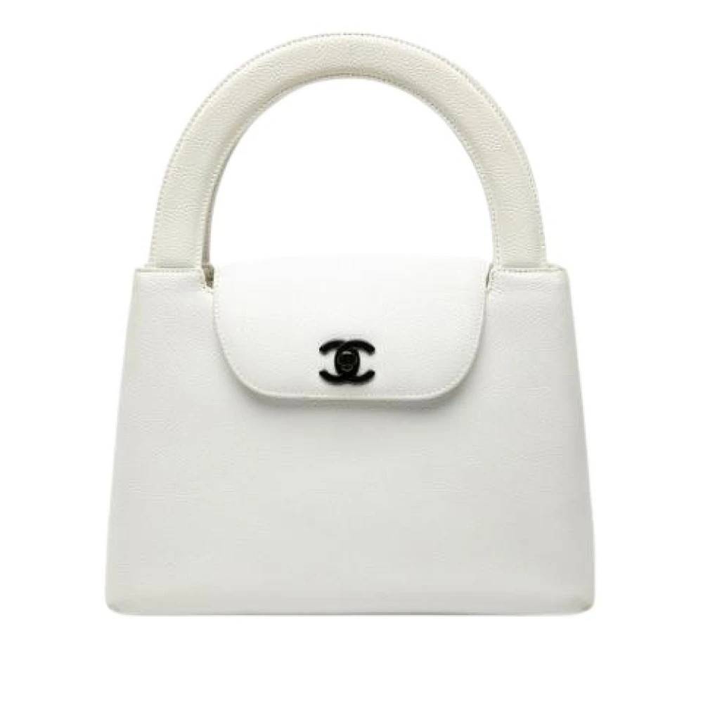 Chanel Vintage Pre-owned Vintage Håndtaske - Vintage - Dame - Hvid - ONE SIZE - Læder