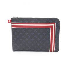 Louis Vuitton Vintage, Pre-owned, Herre, Blå, ONE SIZE, Tyl, Pre-owned canvas tasker