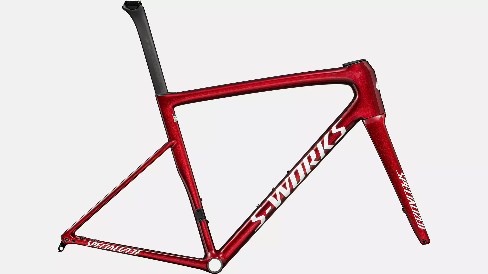 Specialized S-Works Tarmac SL8 Frameset 2024 - 052 / 54 / gloss red sky / metallic white silver (54)