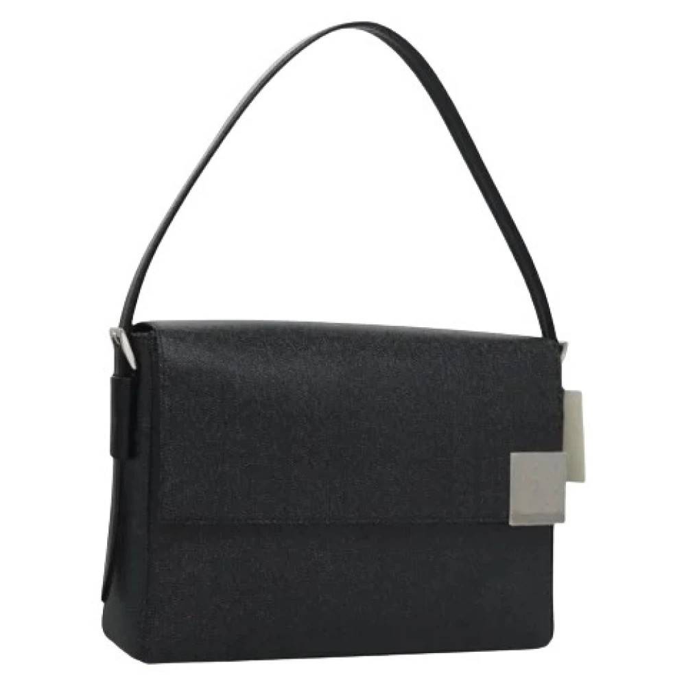 Givenchy Pre-owned Pre-owned Plastic Skuldertaske - Vintage - Dame - Sort - ONE SIZE - Uld