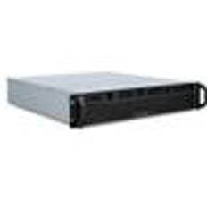 INTER-TECH 2U 2404L S-ATA, Rack, Server, Black, Grey, micro ATX, Mini-ITX, Steel, 2U