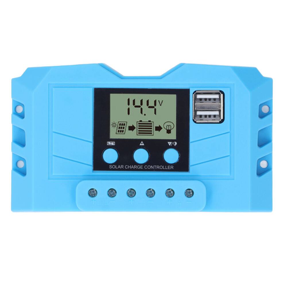 Solcelleladningsregulator 30A med LCD-skærmovervågning og maksimal PV-indgangseffekt op til 780W til 24V-systemer i hjemmet