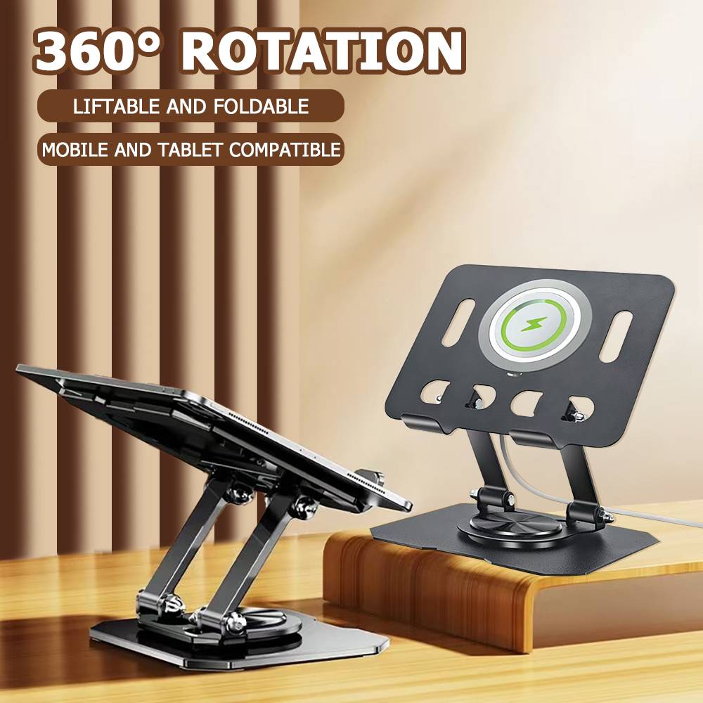 360° Rotatable Tablet Stand Adjustable Foldable Desktop Stand Holder Compatible For 4.7-12 Inch iPad Pro Air Mini Laptop Tablet