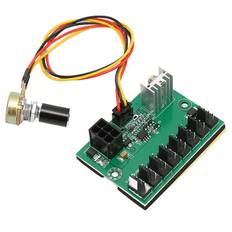 PC Fan Hub 2 Pin 3 Pin 4 Pin Fan Adapter PWM PC Case Cooling Fan Hub Voltage Regulator 8 Way