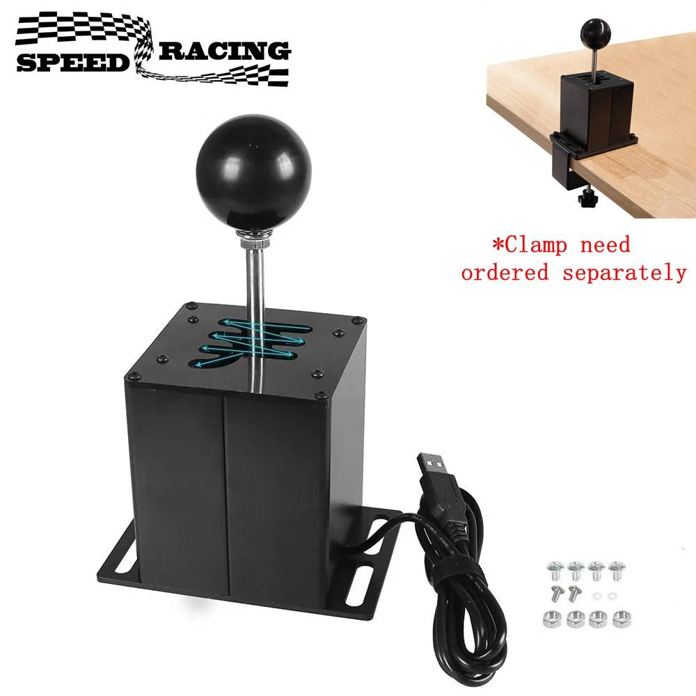 PC USB H Gear Shifter For Logitech G27 G29 G25 G920 For Thrustmaster T300RS/GT Shift Knob For ETS2 Simracing Racing Game