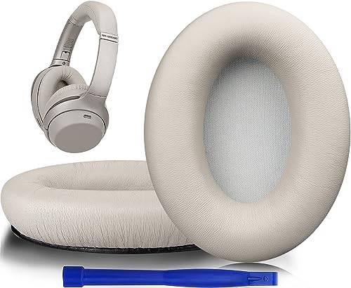 SOULWIT ersättning Lammskinn Öronkuddar för Sony WH-1000XM3 (WH1000XM3) Over-Ear Hörlurar, Hörlurskuddar med mjukare Ljudisolering skum Ökad tjocklek (Guld)