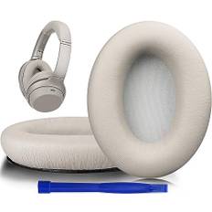 SOULWIT ersättning Lammskinn Öronkuddar för Sony WH-1000XM3 (WH1000XM3) Over-Ear Hörlurar, Hörlurskuddar med mjukare Ljudisolering skum Ökad tjocklek (Guld)
