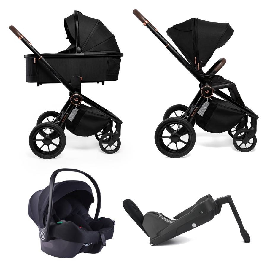 Stor barnvagnspaket 4i1 Muuvo Quick SE Cosmo AirFlow i-size + IQ Orbit isofix