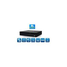 16 kanals 4K NVR Recorder/optager med PoE til IP-kameraer. 16 x RJ45 med PoE. 1 x RJ45 uplink. H.264+/H265
