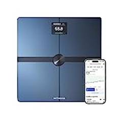 WITHINGS Body Smart — WLAN Digitale Personenwaage/Körperfettwaage f�ür erweiterte Körperzusammensetzung inkl. Muskelmasse, Wasseranteil, Knochendichte