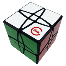 FangShi LimCube Crucis Mixup 3x3 Shape‑Mod Puzzle Black - Rubiks Kub