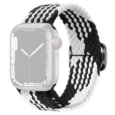 SKALO Flettet Rem Apple Watch Series 4-6 40mm - Hvid-Sort