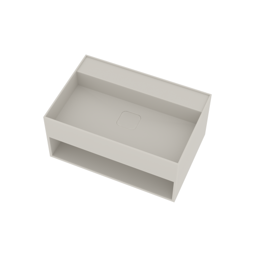 Ideavit SolidBliss-60SH tvättställ, 60x40 cm, matt vit
