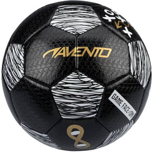 Avento Fodbold Str 5 TACTIC Sort Guld