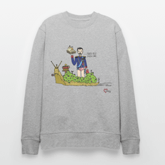 Konge Snegl - Kraftig Unisex Sweatshirt - grå meleret / L