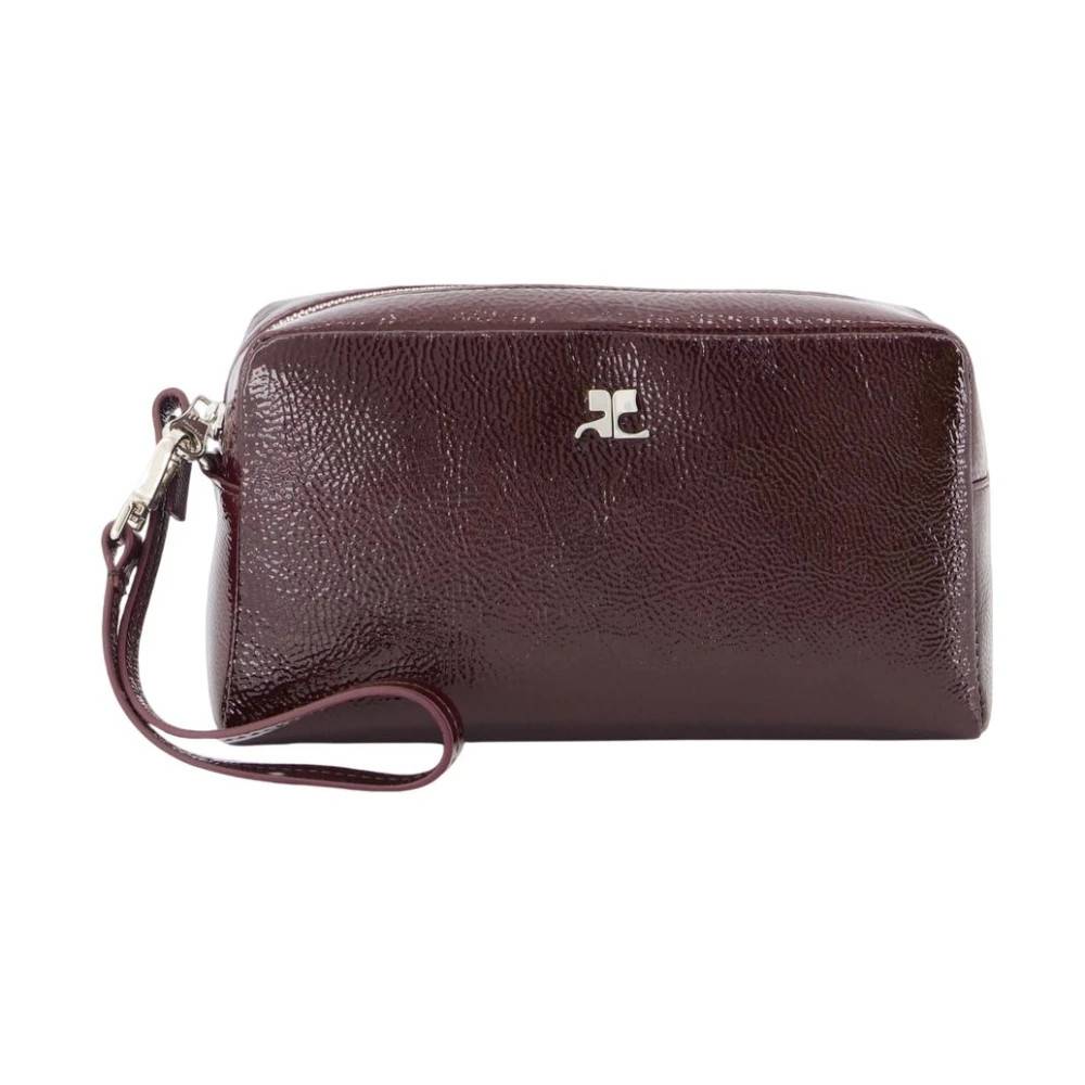 Courrèges AC Beauty Pouch - Tasker - Dame - Brun - ONE SIZE - Læder