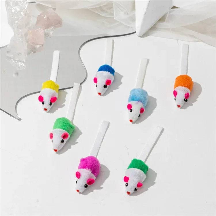 Plush Catnip Mouse Toy for Cats - Cloth / 50Pcs (50Pcs)