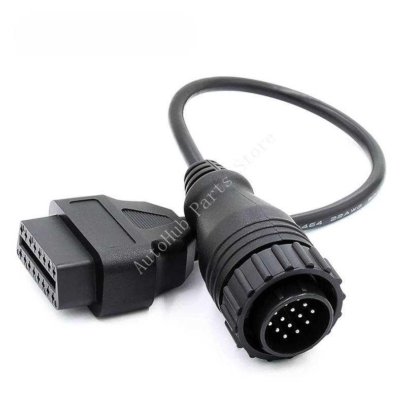 10 pieces 14Pin OBD Diagnostic Adapter Cable, OBD2 Female to 14-Pin Male CPC Connector for Vehicle Scanner
