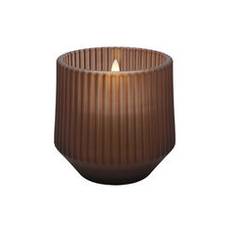 Scented wax glass candle awaken, brown