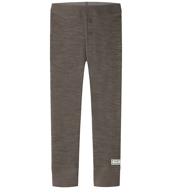 Name It Leggings - Uld - NmmWyla - Morel - Name It - 6 år (116) - Leggings - Uld