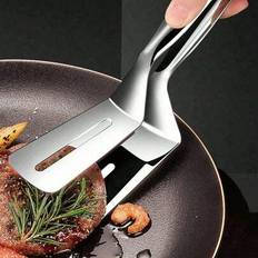 Tjockt matklämma i rostfritt stål, bifftång, stekskedklämma för fisk, grilltång, klämma för bakning av bröd, biff och kaka, klämma för rostad mat, läm - Multifärgad (En-Storlek,En storlek 3 st,En storlek 2 st)