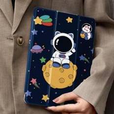 Astronaut IPad Case Compatible With IPad 10.2 Inch 2021/2020 IPad 9th/8th Generation,Compatible With Huawei Matepad 10.4/Samsung Galaxy/ Tab/Xiaomi Cover,With Pen Holder,Supports Automatic Sleep/Wake Lid