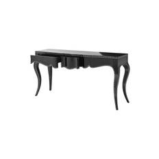 Margaret konsolbord svart OUTLET - Svart / nickel (L: 163 x B: 46,5 x H: 83 cm)