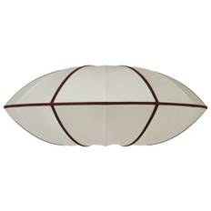 Oi Soi Oi Flat Silk lampeskærm - offwhite/bordeaux - inkl fatning - Sort (Broste Cph)