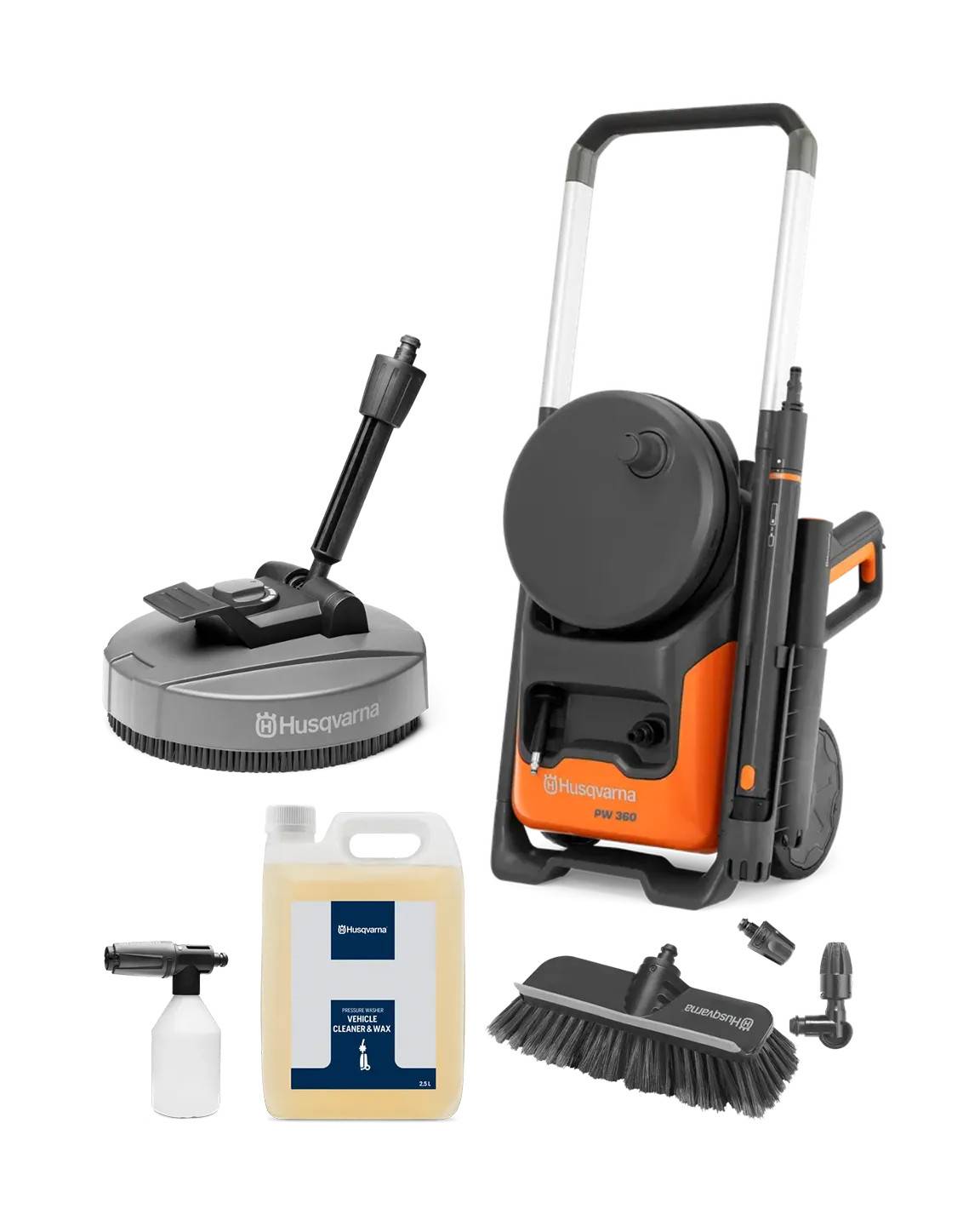 Husqvarna PW 360 Högtryckstvätt inkl. Altan- & Fordonstvätt
