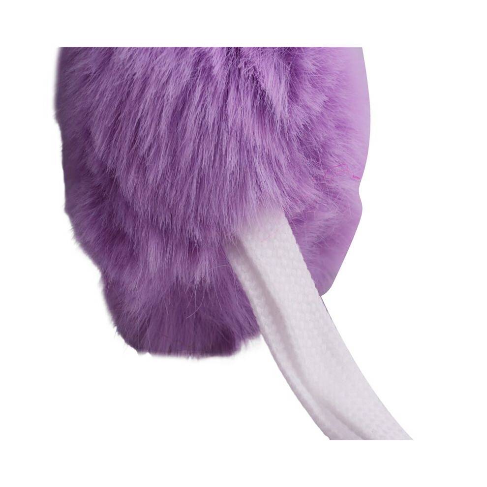 2 St Rullskridskor Pom Poms med Jingle Bells Flickor Rullskridskor Pom Poms Fuzzy Pom Pom för Quad Rullskridskor, Lila