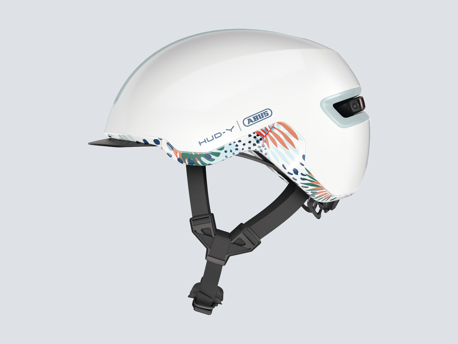Abus HUD-Y - Small (51-55 cm) / Flower White