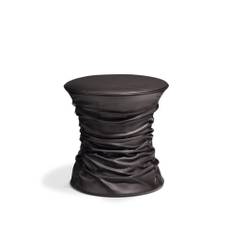 Walter Knoll - Bellows Collection Stool 222-H1, Fabric Cat. 32 Harald 3 133 Silver, Teflon Glides - Taburetter - Toan Nguyen - Grå - Metal/Træ/Tekstilmateriale
