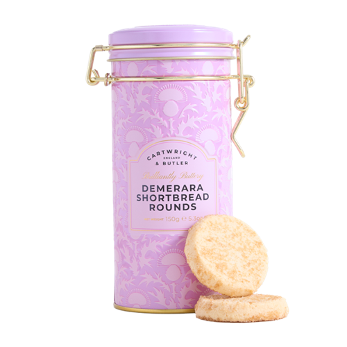 Cartwright & Butler Demerara shortbread tin 150g